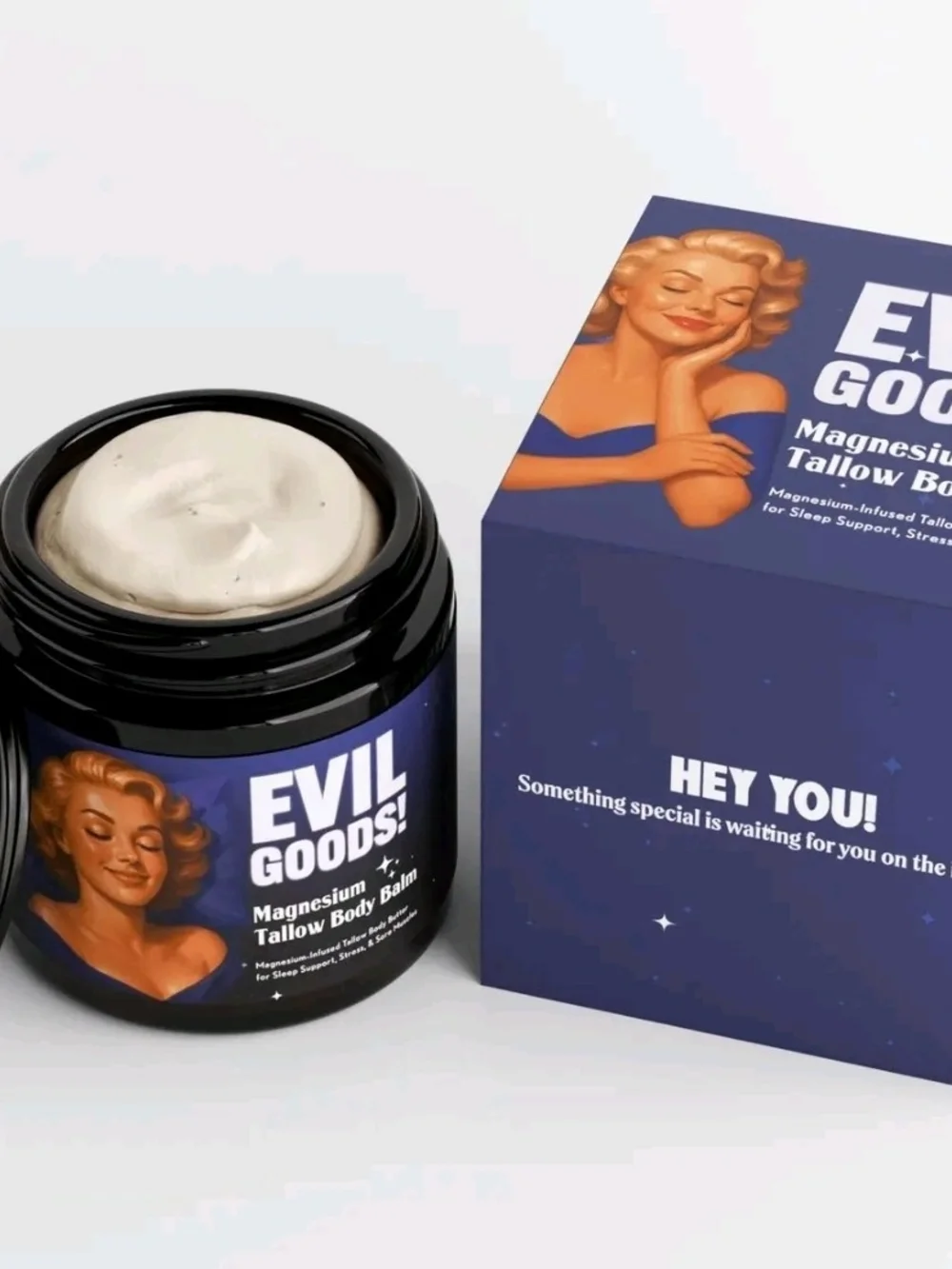 Magnesium Tallow Body Balm — Blue Packaging